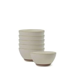 Kitchen Sale Store 31 Shari Noodle Bowls 18 X 9cm - Set Of 6 - Grey