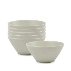 Frame Breakfast Bowls 15 X 7cm - Set Of 6 - Celery