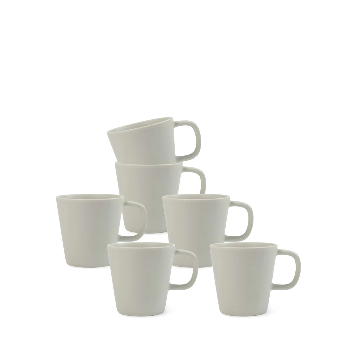 Frame Mugs 380mL - Set Of 6 - Celery 1 Frame Mugs 380mL - Set Of 6 - Celery